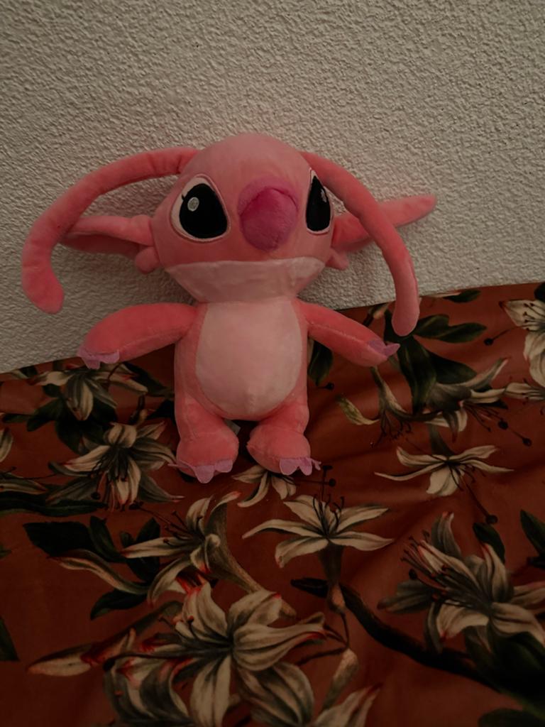 Roze Angel Knuffel van Lilo & Stitch, Disney, Overige typen, Ophalen of Verzenden, Zo goed als nieuw