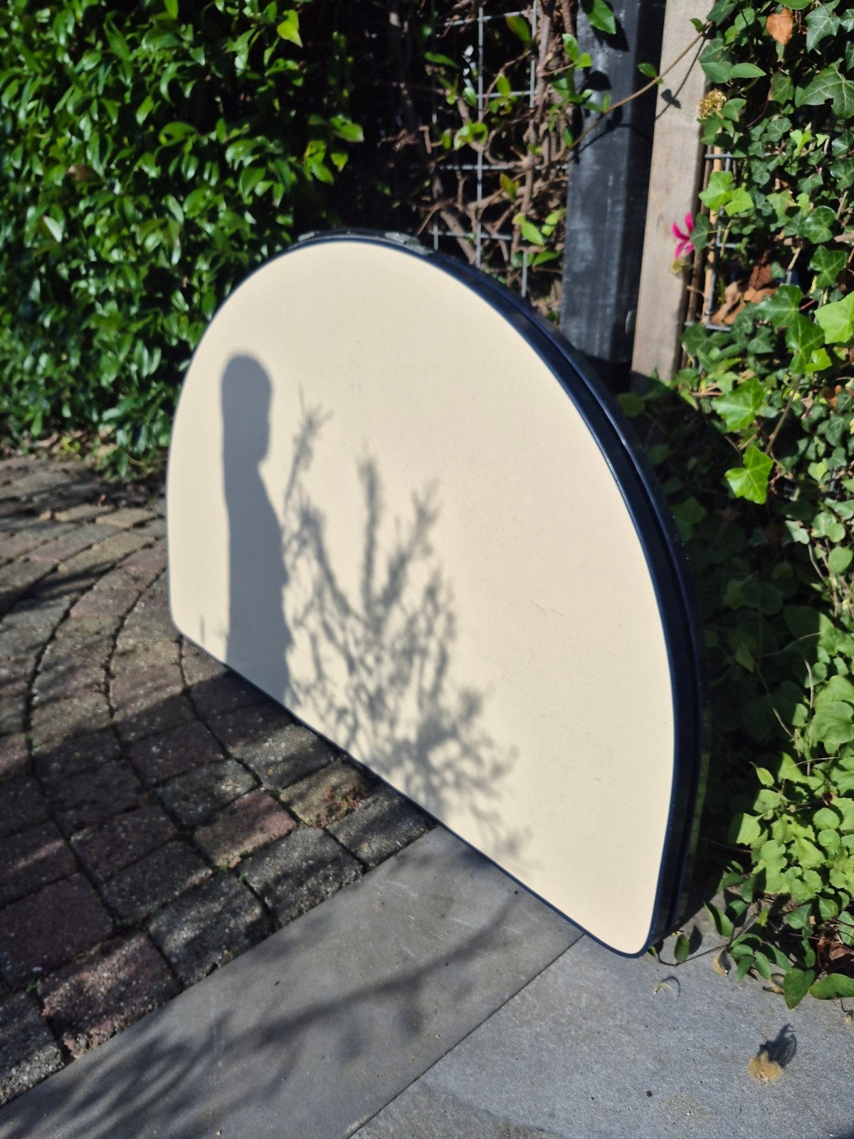 Lafuma campingtafel - 120x90cm, verstelbare hoogte, Ophalen of Verzenden, Gebruikt, Ovaal