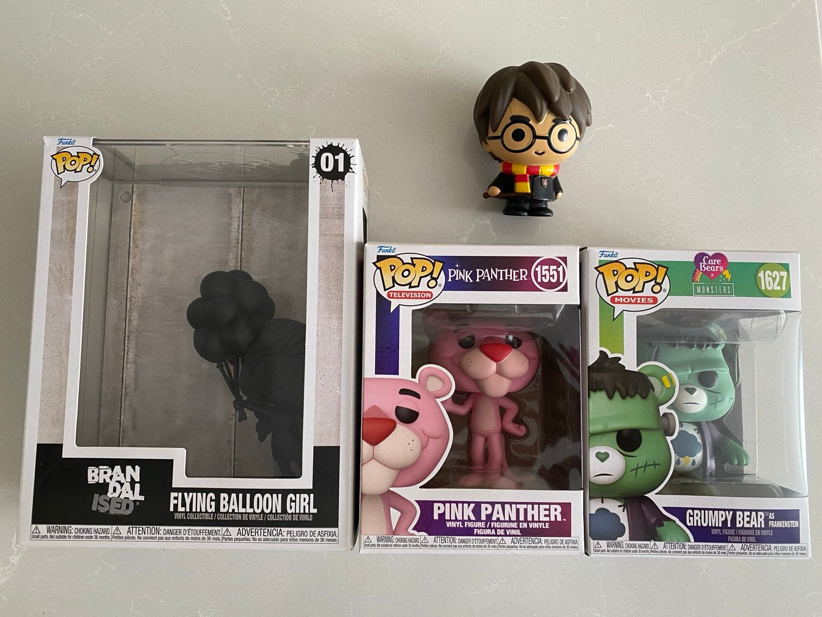 Funko Pop! Flying Balloon Girl -hard case, Pink Panther, Gru, Ophalen of Verzenden, Zo goed als nieuw