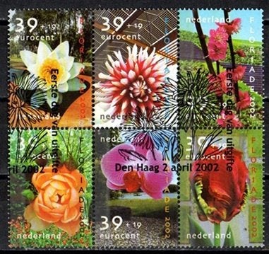 Nederland nr. 2077-2082 Zomerzegels 2002 gestempeld, Ophalen of Verzenden, Na 1940, Gestempeld