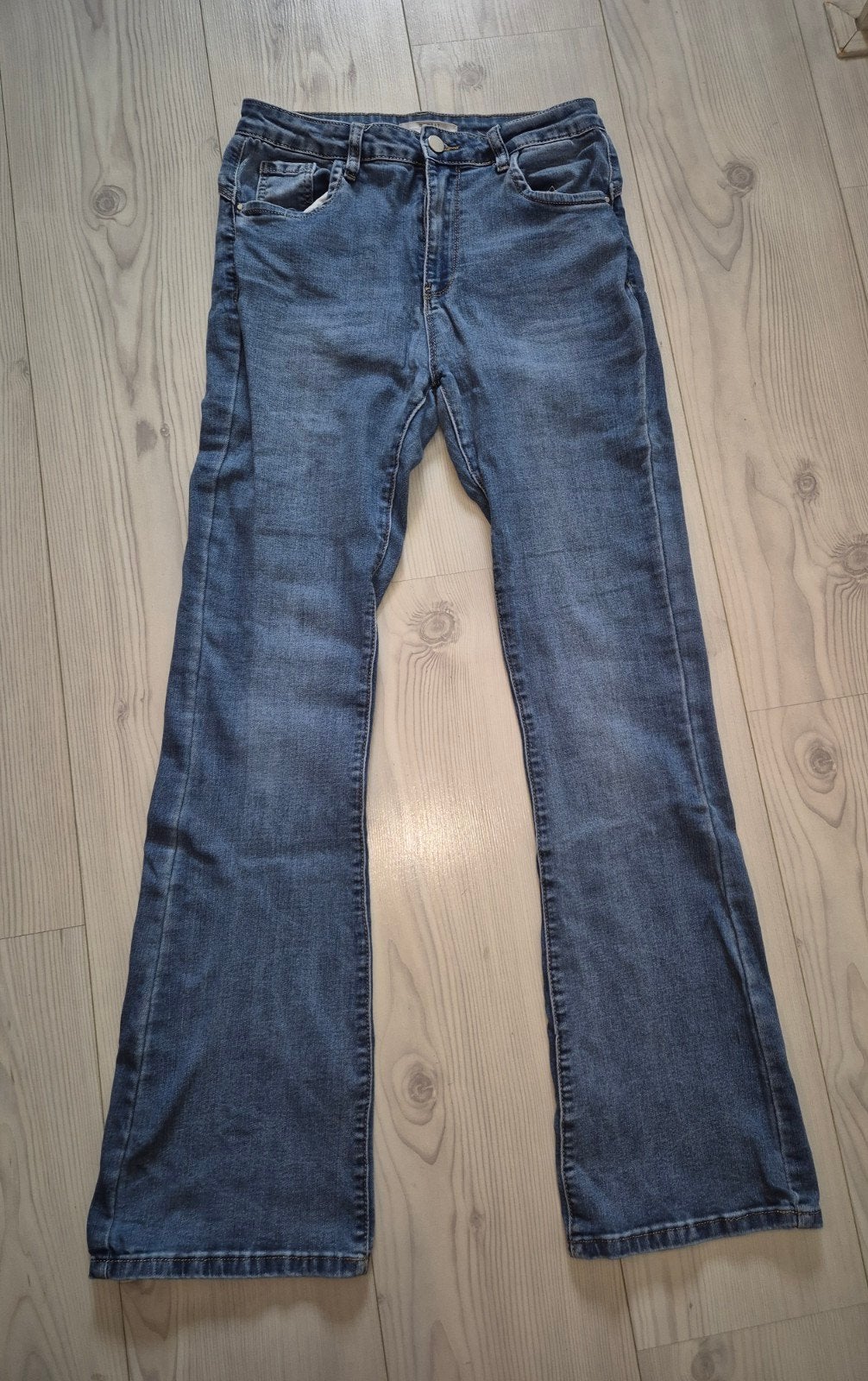 Redial stretch flare jeans maat 40, Verzenden, Zo goed als nieuw, Blauw, W30 - W32 (confectie 38/40)