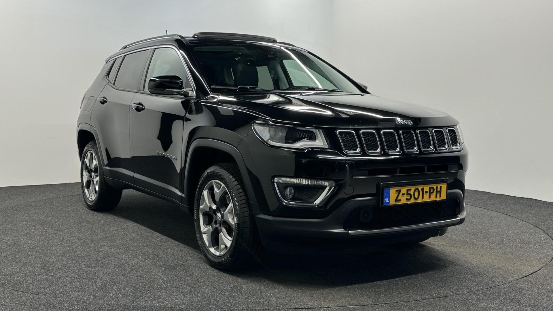 Jeep Compass 1.4 MultiAir Limited 4x4 PANO NAVI ECC CRUISE D, Auto's, Automaat, 450 kg, Gebruikt, 4 cilinders