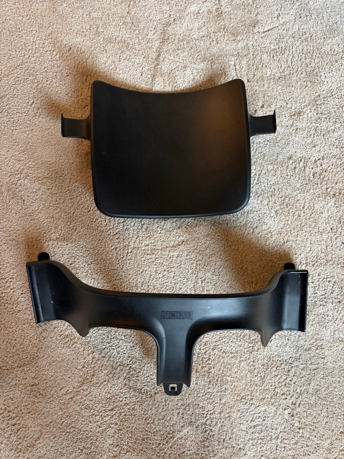 Stokke Tripp Trapp Baby Set en Zitje - Zwart, Kinderen en Baby's, Kinderstoelen, Ophalen, Gebruikt, Meegroeistoel, Aanschuifbaar
