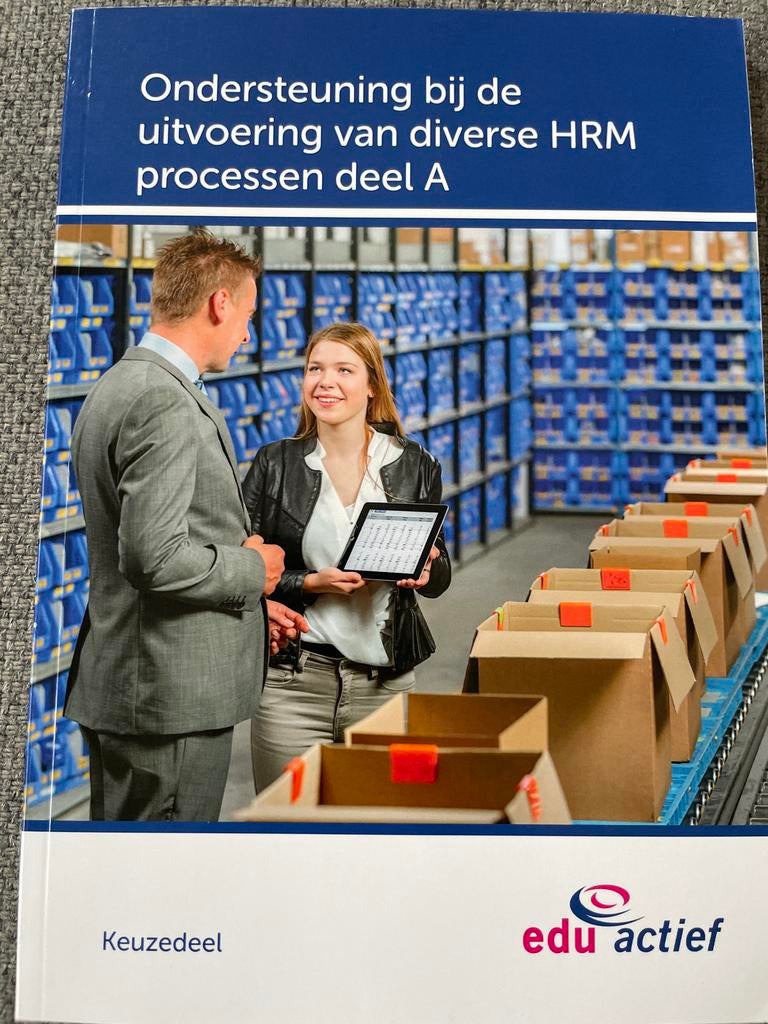 Ondersteuning bij de uitvoering van diverse HRM processen, Ophalen of Verzenden, Gamma, Zo goed als nieuw, MBO
