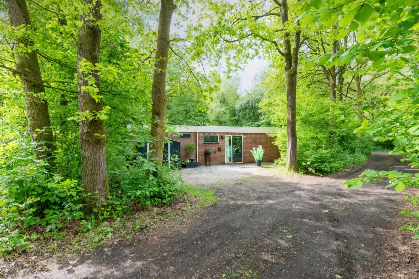 Moderne recreatiebungalow rustig gelegen in het drentse bos, Huizen en Kamers, Recreatiewoningen te koop, 2 slaapkamers, 71 m²