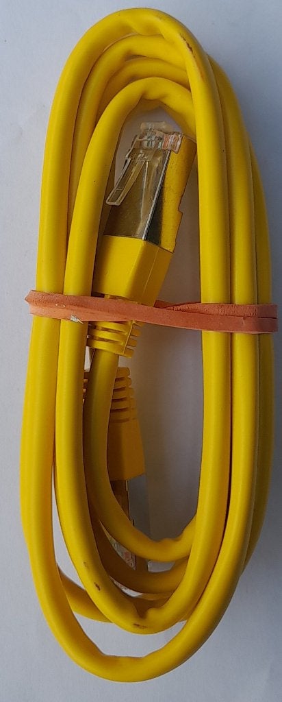 Gele Cat6 ethernetkabel 1,5 meter, Computers en Software, Pc- en Netwerkkabels, Nieuw, Ophalen of Verzenden
