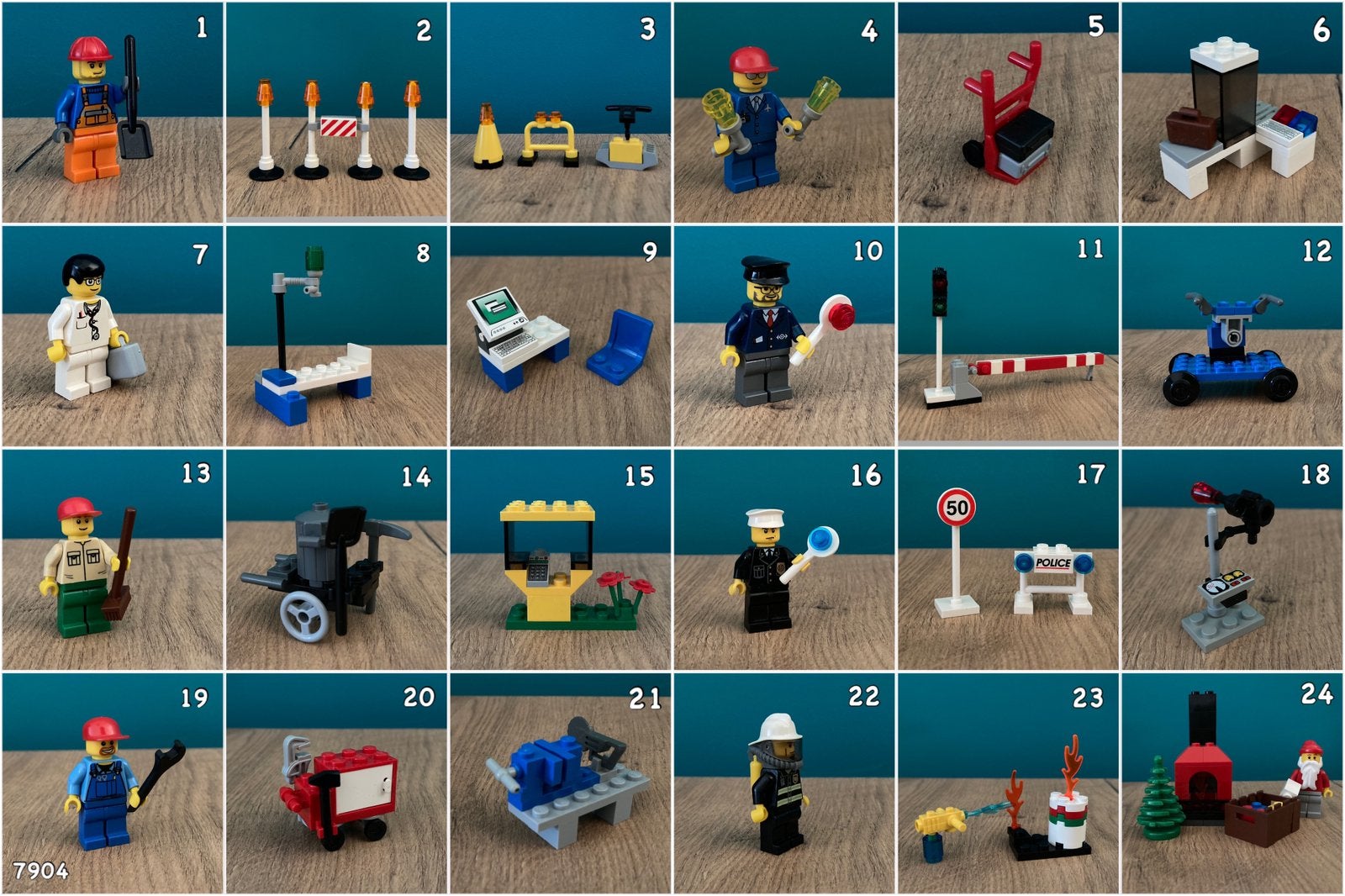 Lego City 7904 Advent Calendar 2006, Ophalen, Gebruikt