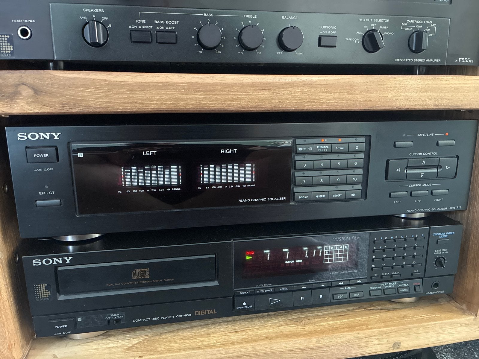 Sony Equalizer SEQ-711, Ophalen, Gebruikt