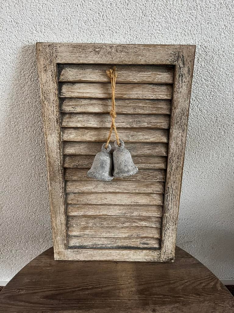 houten raamluikje decoratie luikje, Huis en Inrichting, Woonaccessoires | Overige, Ophalen of Verzenden, Zo goed als nieuw, Hout