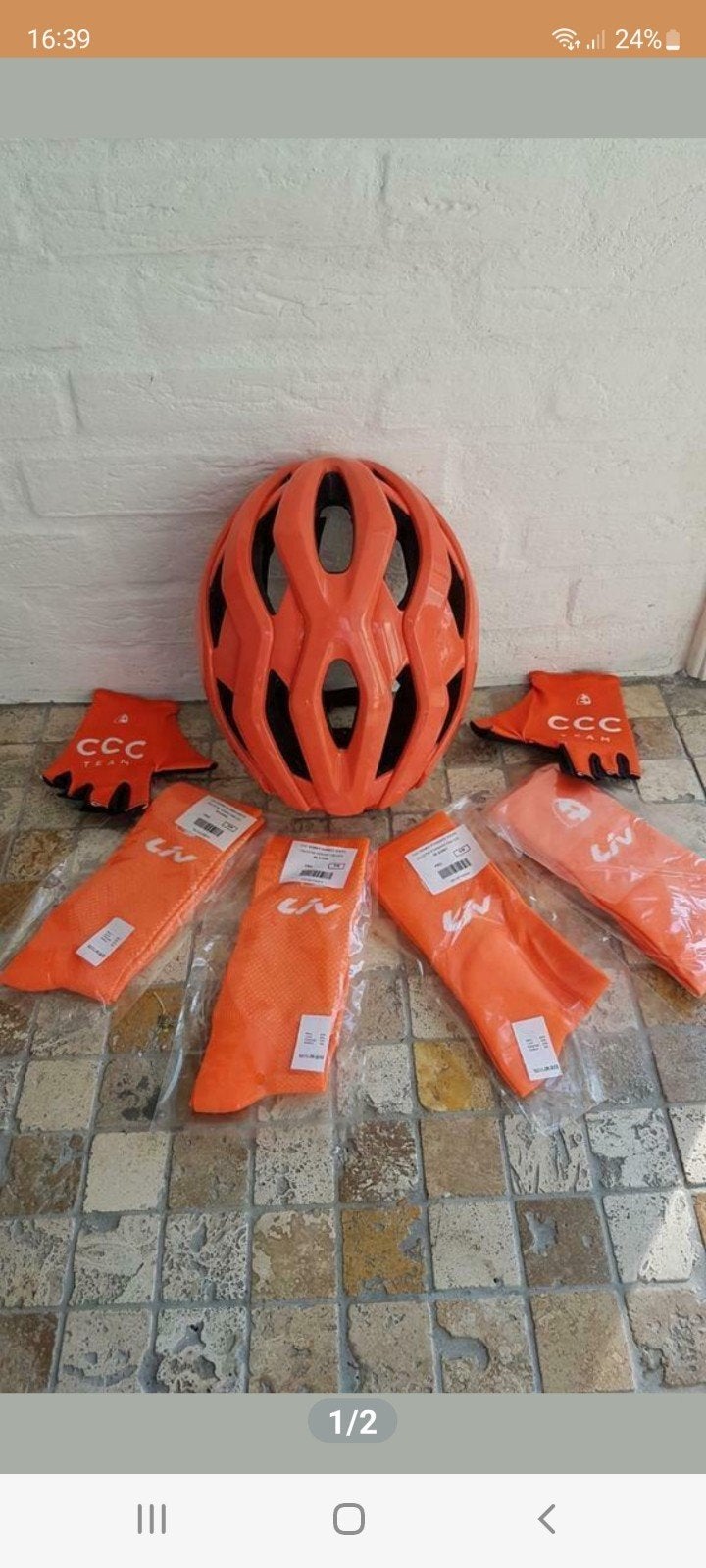 GIANT Fietshelm handschoenen en sokken LIV, Ophalen of Verzenden