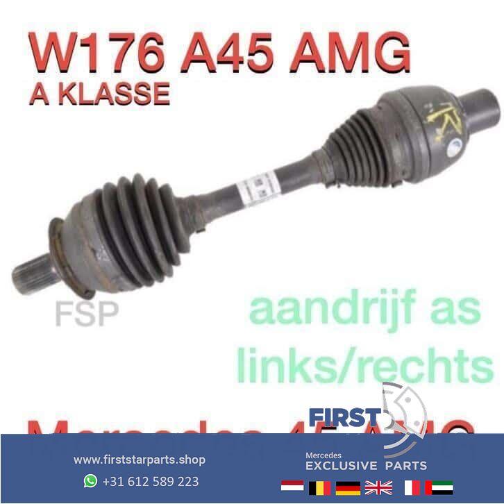 W176 A45 AMG steek as aandrijfas links rechts MB A Klasse 45, Auto-onderdelen, Transmissie en Toebehoren, Gebruikt, -, Ophalen of Verzenden