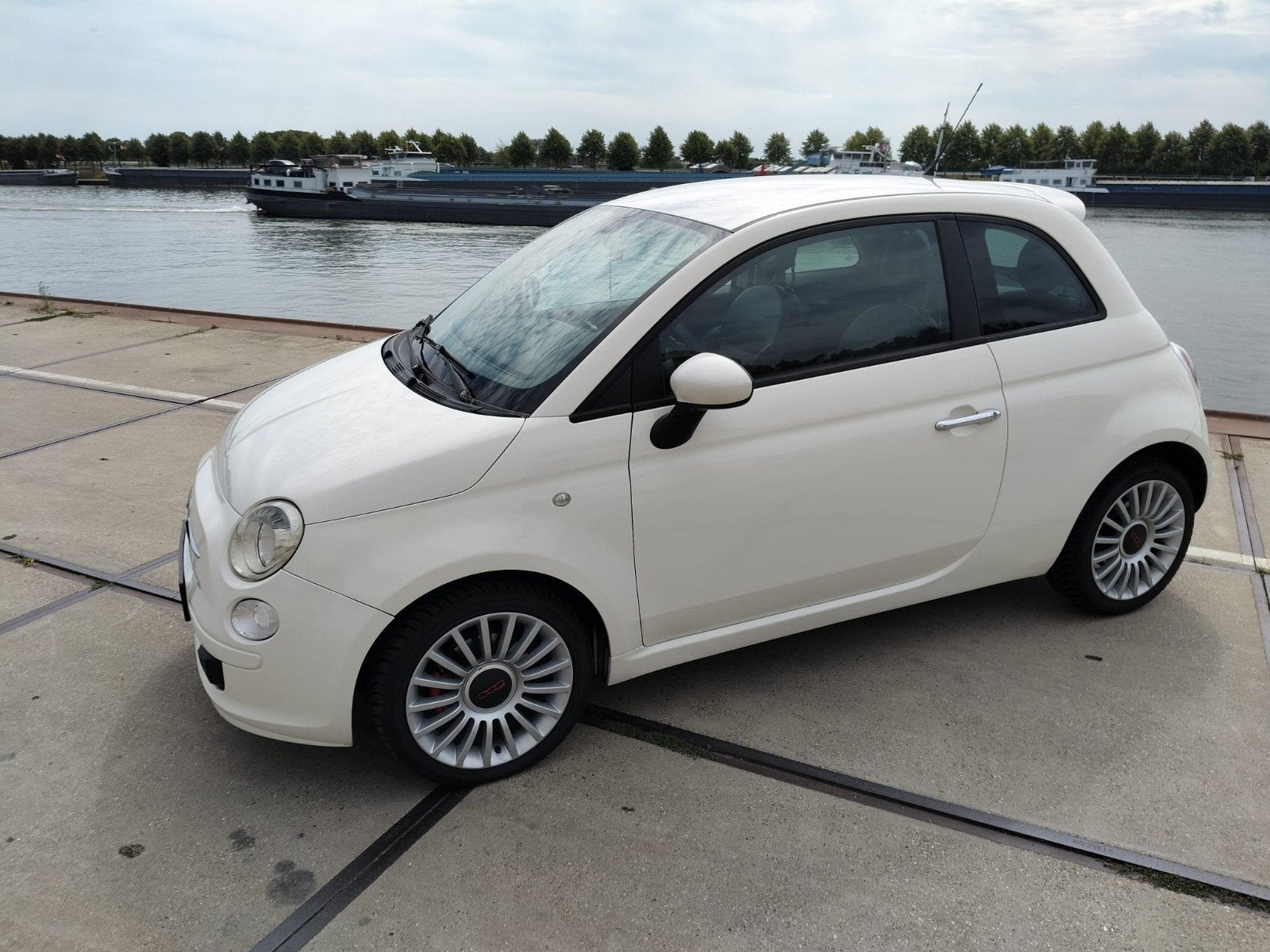 Fiat 500 1.4 16V 73KW C 2008 Wit, Voorwielaandrijving, 4 cilinders, 4 stoelen, Handgeschakeld