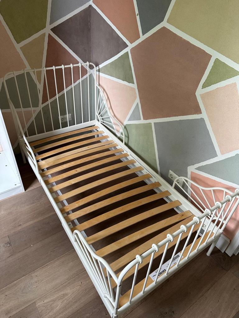 Ikea meegroei kinderbed, Ophalen, Gebruikt, 180 cm of meer, 70 tot 85 cm