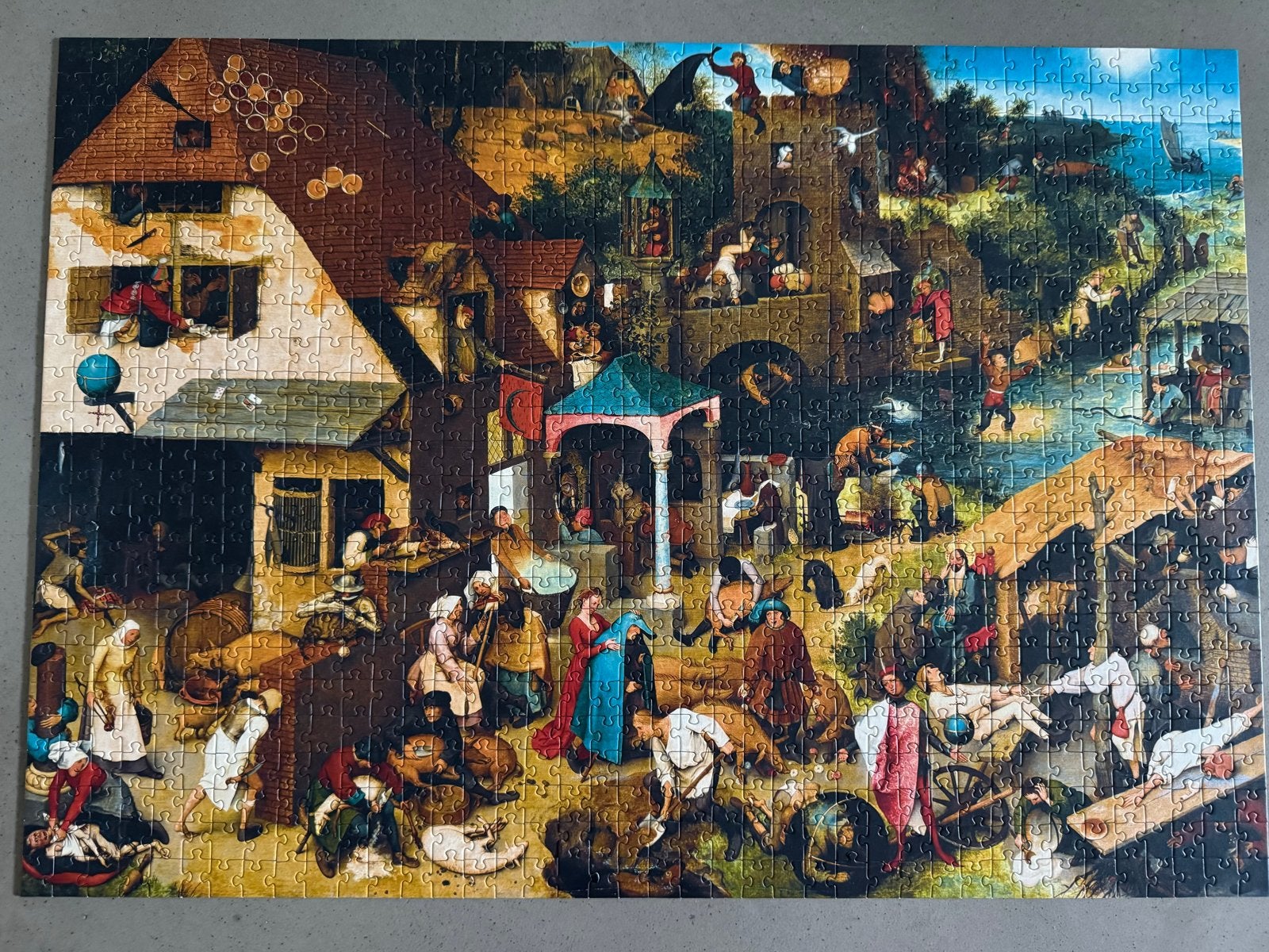 Pieter Breughel Spreekwoorden Puzzel (8,-), Ophalen of Verzenden, Gebruikt