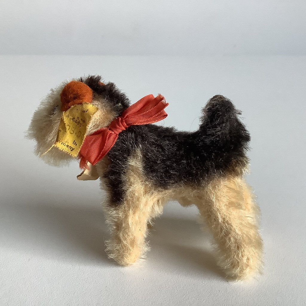 Zeldzame vintage mini Steiff Airedale-terriër “Terry, Ophalen of Verzenden