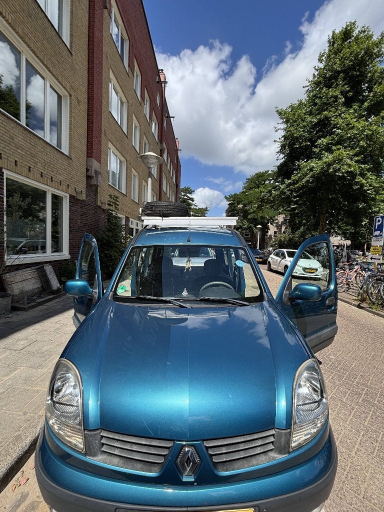 Renault Kangoo 1.6 16V 70KW 2007 Blauw, Auto's, Blauw, Origineel Nederlands, Handgeschakeld, Particulier