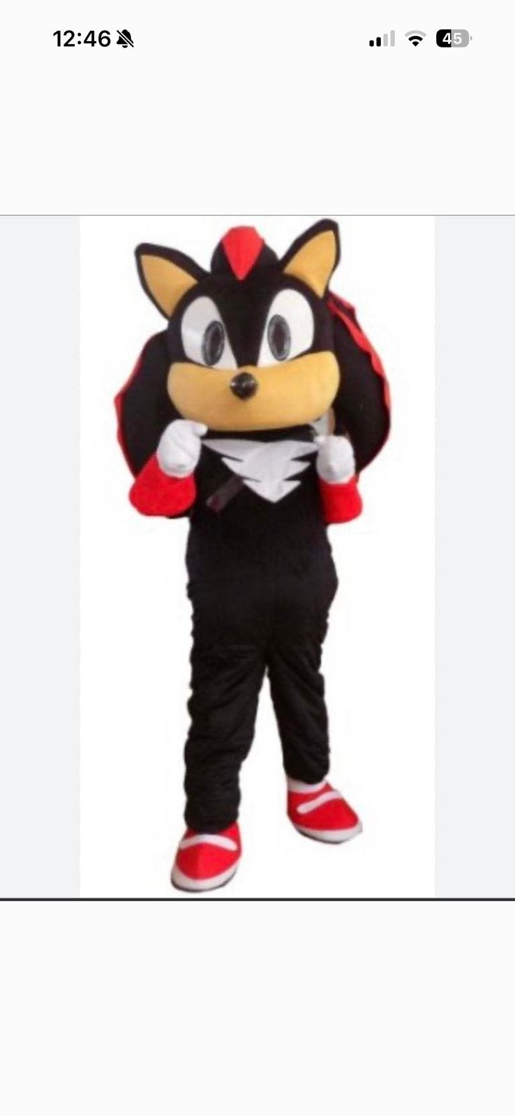 Mascotte Shadow te huur inclusief acteur, Ophalen of Verzenden, Zo goed als nieuw, Overige
