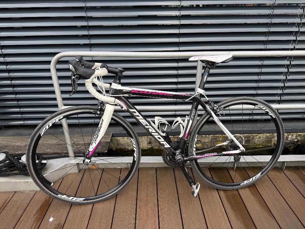 Racefiets Merida, 28 inch, Gebruikt, Carbon, Velgrem