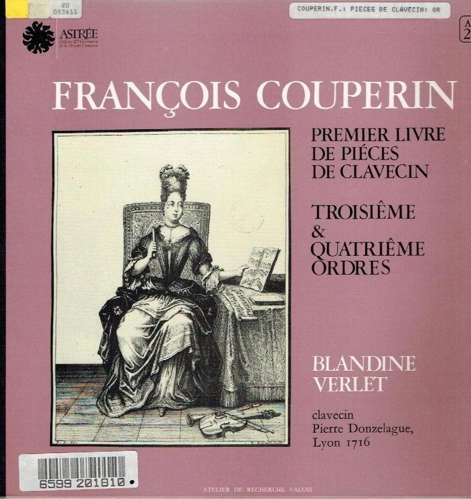 Couperin Blandine Verlet Troisieme & Quatrieme Ordres, Kamermuziek, Verzenden, Zo goed als nieuw, 12 inch