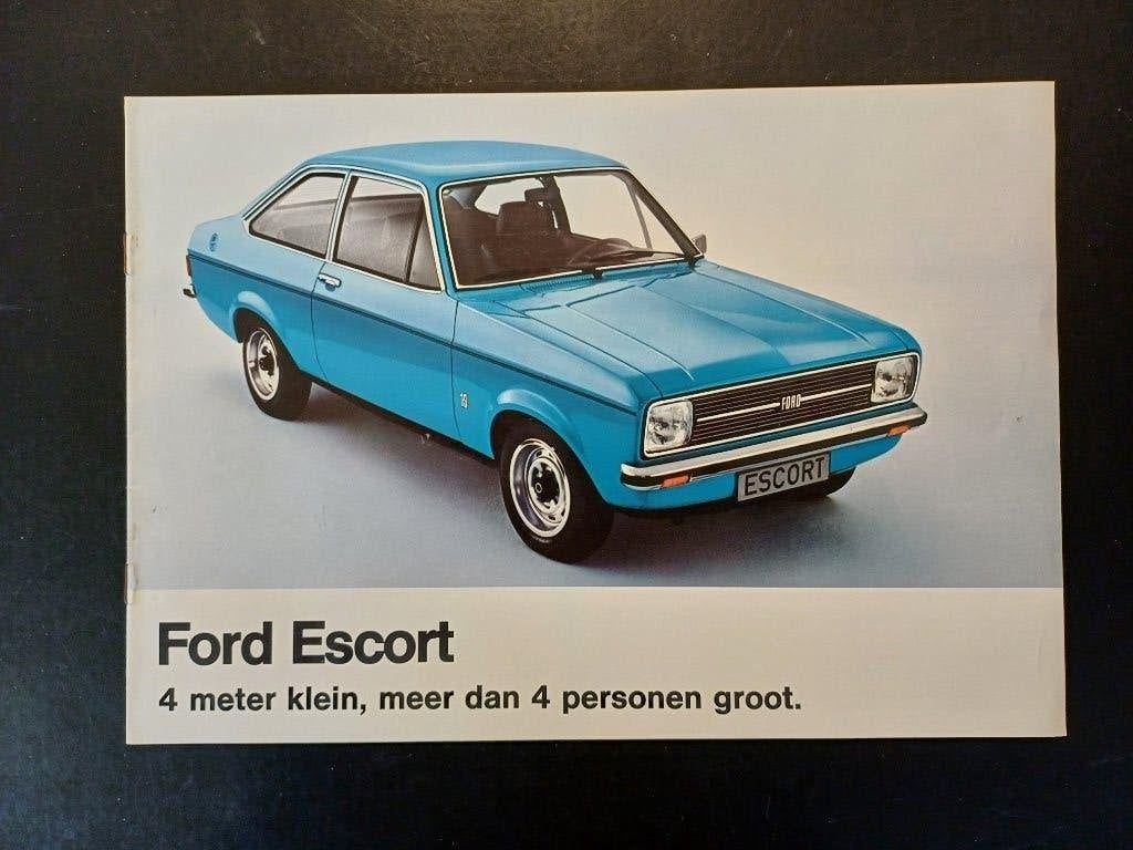 FORD ESCORT MK2 brochure folder origineel NL, Verzenden, Zo goed als nieuw, Ford