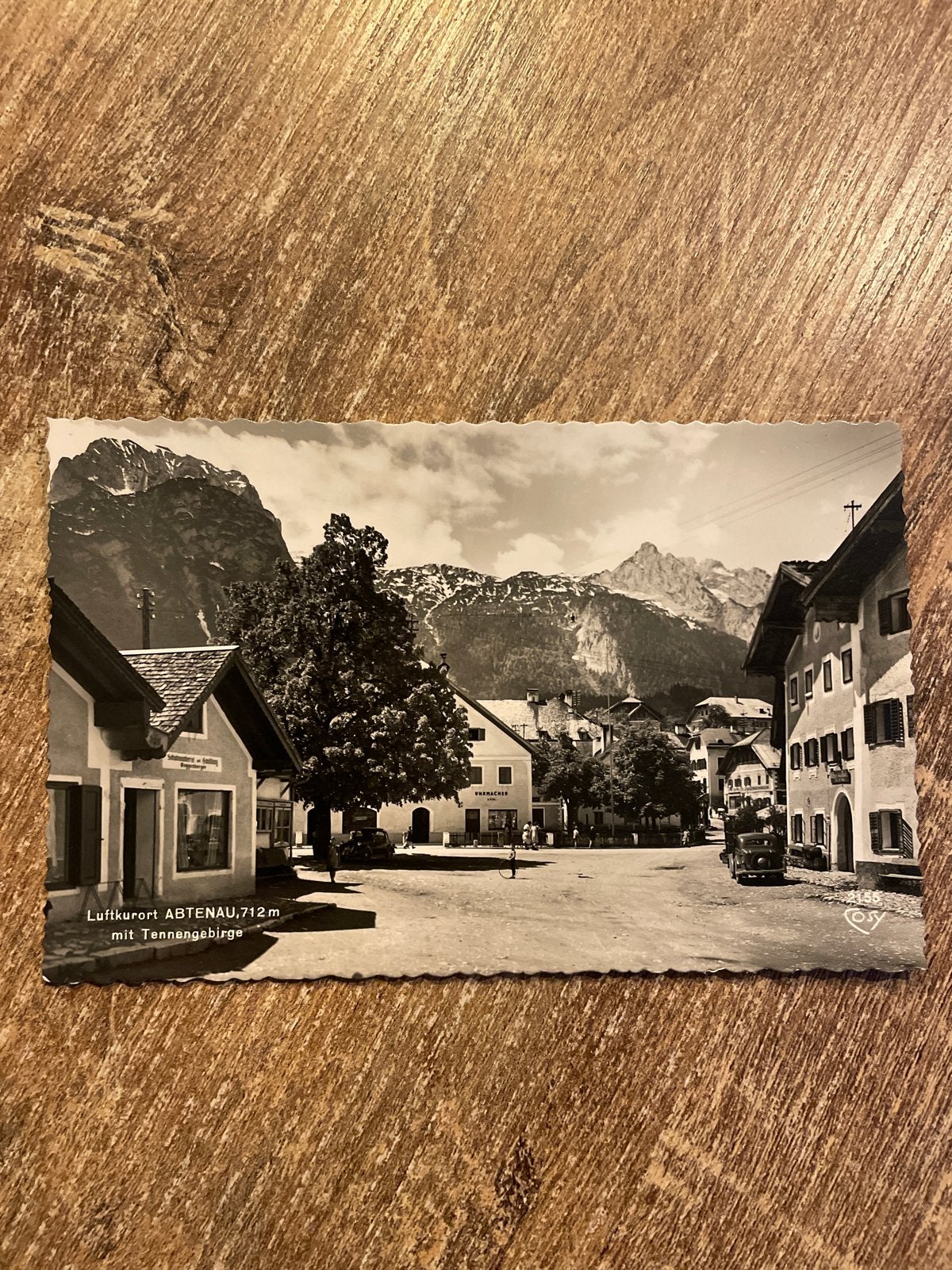 Oostenrijkse Ansichtkaart Abtenau met Tennengebirge, Ophalen of Verzenden, Gelopen, Oostenrijk