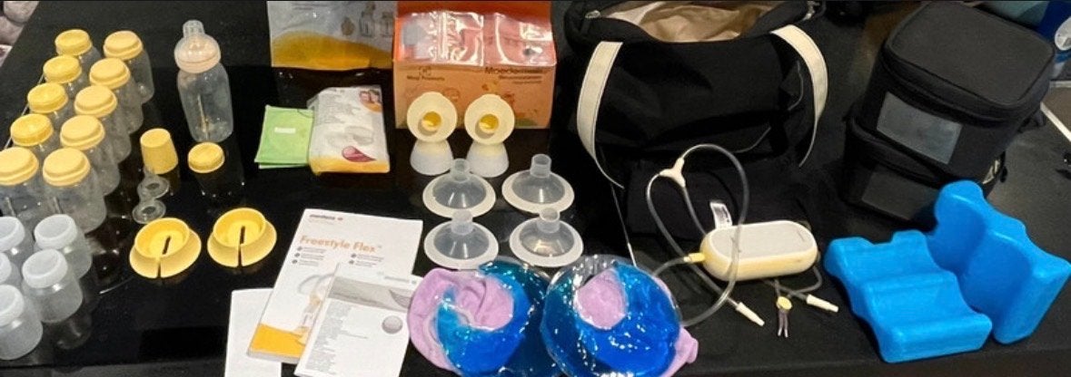 Medela Freestyle Flex kolfapparaat met veel extra’s, Ophalen of Verzenden, Zo goed als nieuw