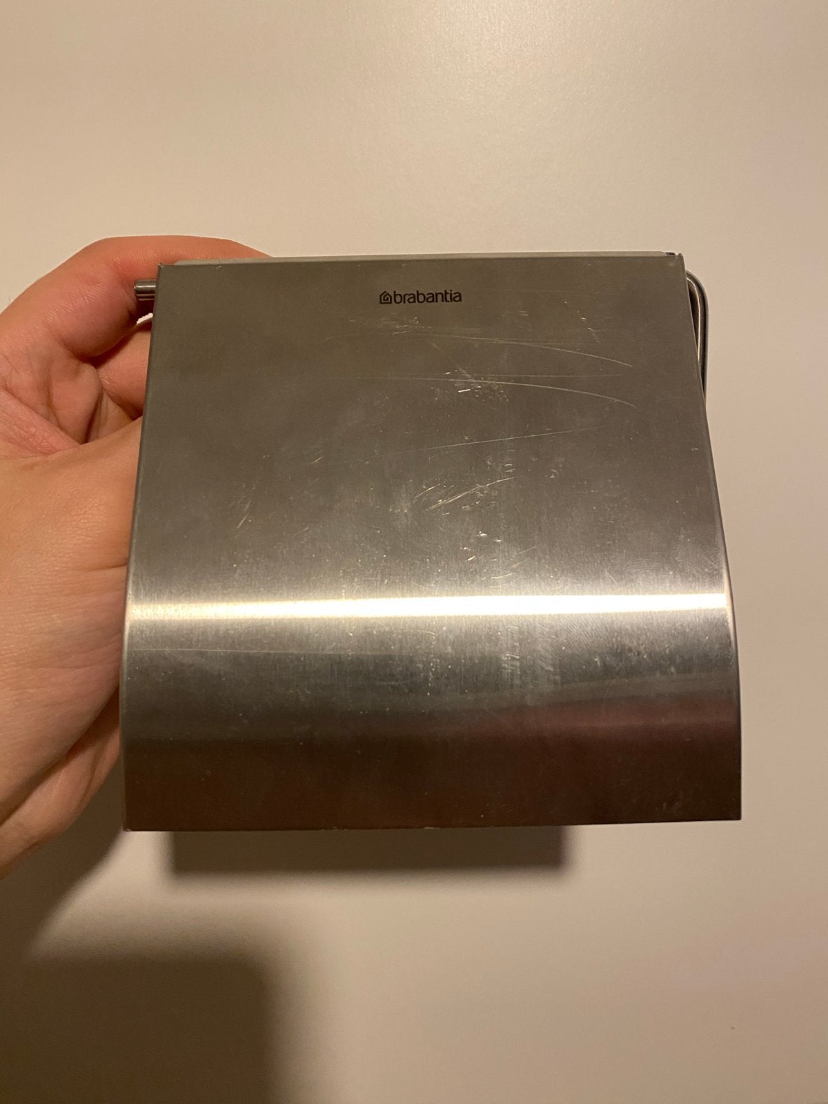 Brabantia WC rolhouder RVS, Ophalen of Verzenden, Gebruikt, Rvs, Toilet