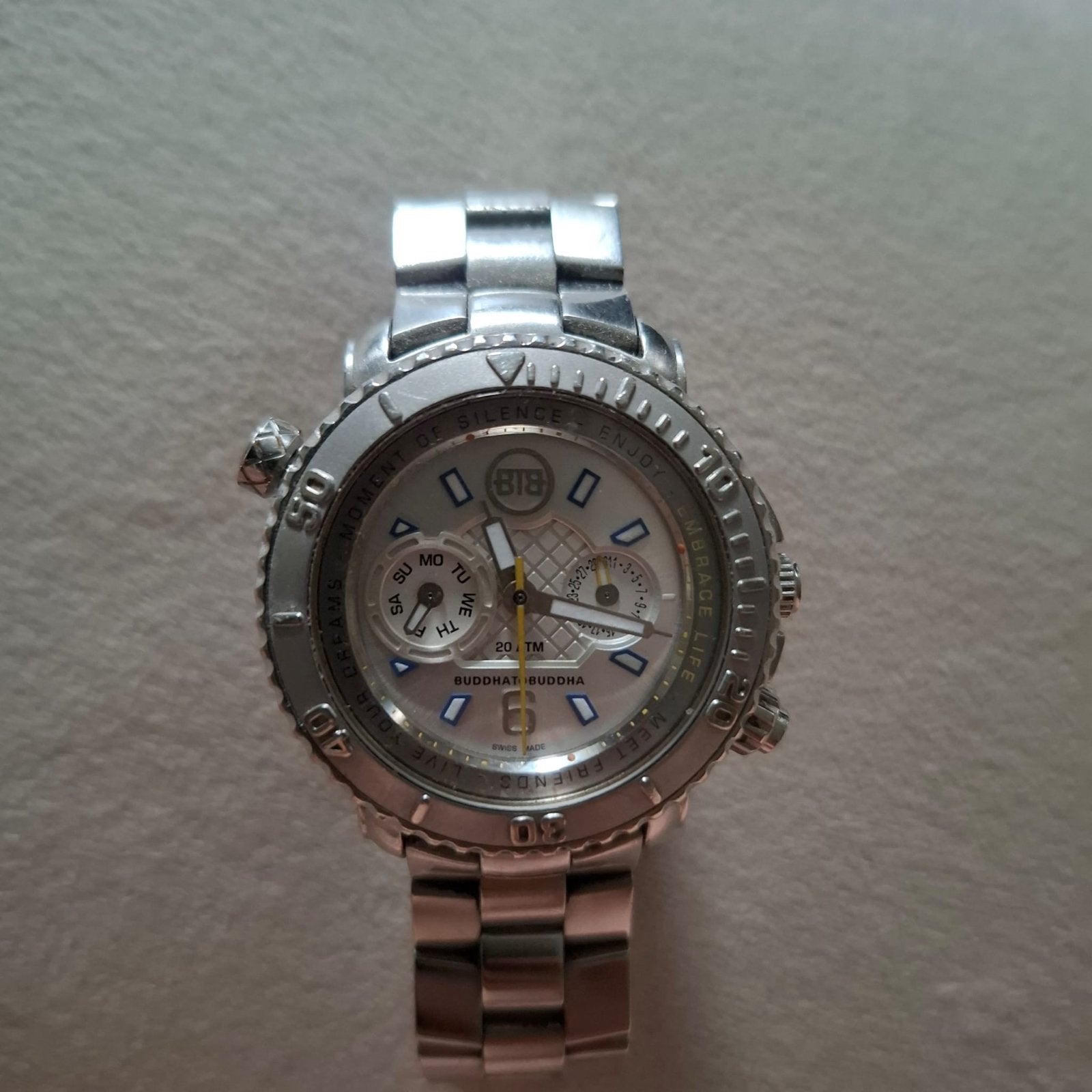 Buddha to Buddah Horloge - Stijlvol en Tijdloos, Overige merken, Gebruikt, Staal, Polshorloge