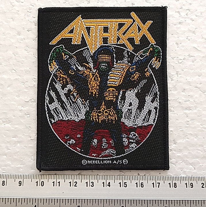 Anthrax leuke nieuwe officiele judge death patch a15 metal, Verzenden, Nieuw, Kleding