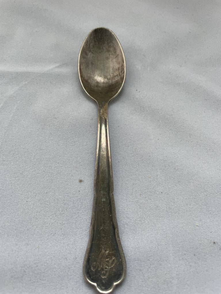 Vintage FÜRST FUROSIL 18/8 100 Lepel met Monogram, Antiek en Kunst, Antiek | Bestek, Ophalen of Verzenden