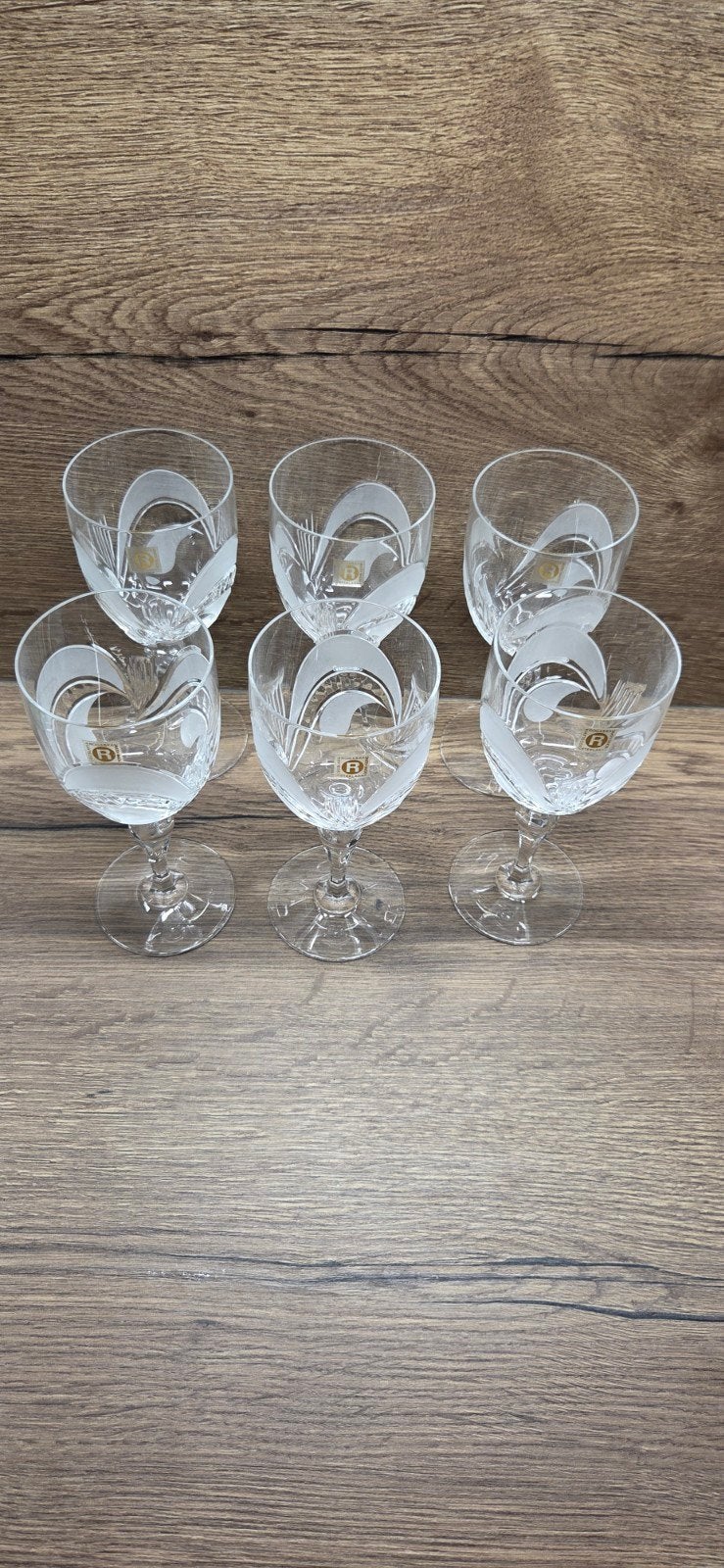 6 Vintage Rogaška Kristallen Wijnglazen - Nieuwstaat, Antiek en Kunst, Ophalen
