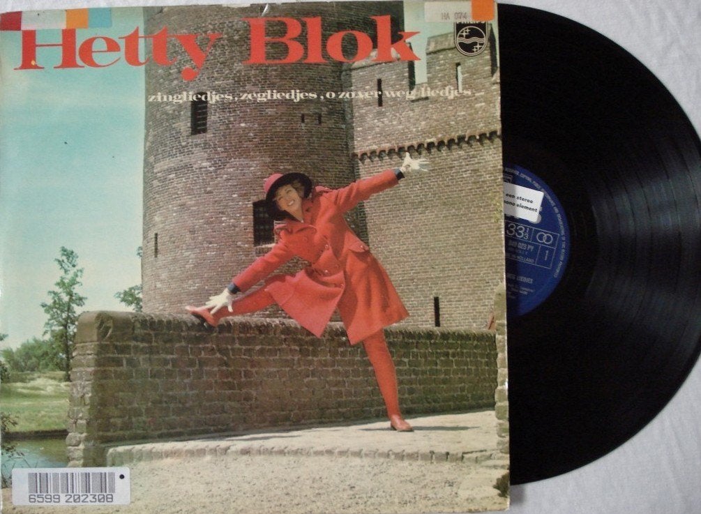 Hetty Blok - Zingliedjes, zegliedjes, o zo ver weg liedjes, LP, Gebruikt, Overige genres, Ophalen of Verzenden
