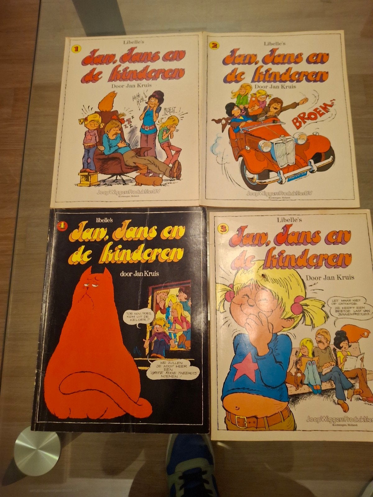 Jan, Jans en de Kinderen albums 1 t/m 4 - Jan Kruis, Boeken, Stripboeken, Meerdere stripboeken, Ophalen of Verzenden, Gelezen