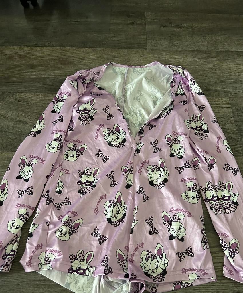 Konijnen pyjama lila, maat M, Ophalen of Verzenden, Nieuw, Maat 38/40 (M)