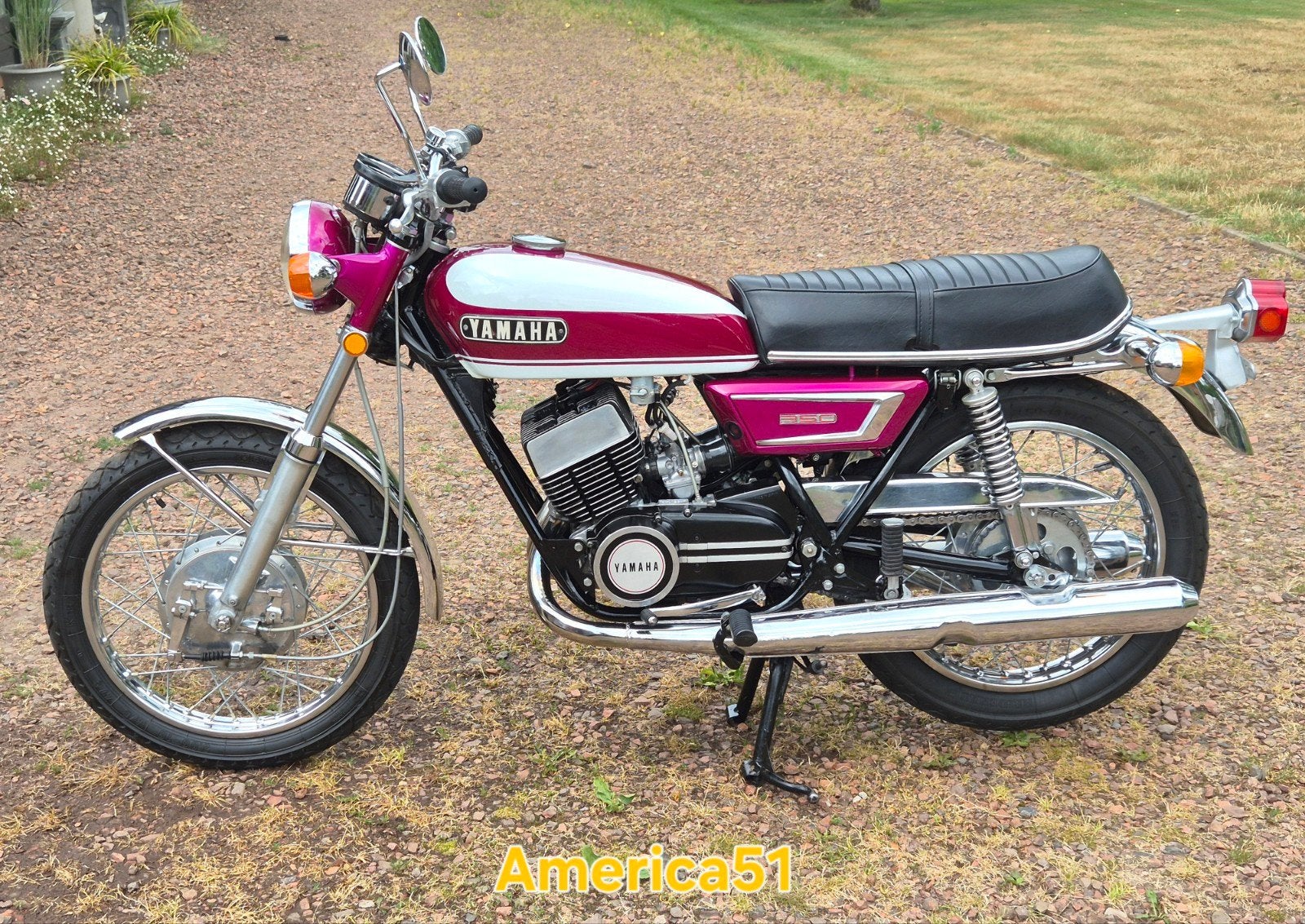 1970 Yamaha R5 350 originele top staat, Motoren, Motoren | Oldtimers, Yamaha Japan, 2 cilinders, Occasion, Motorrijbewijs A