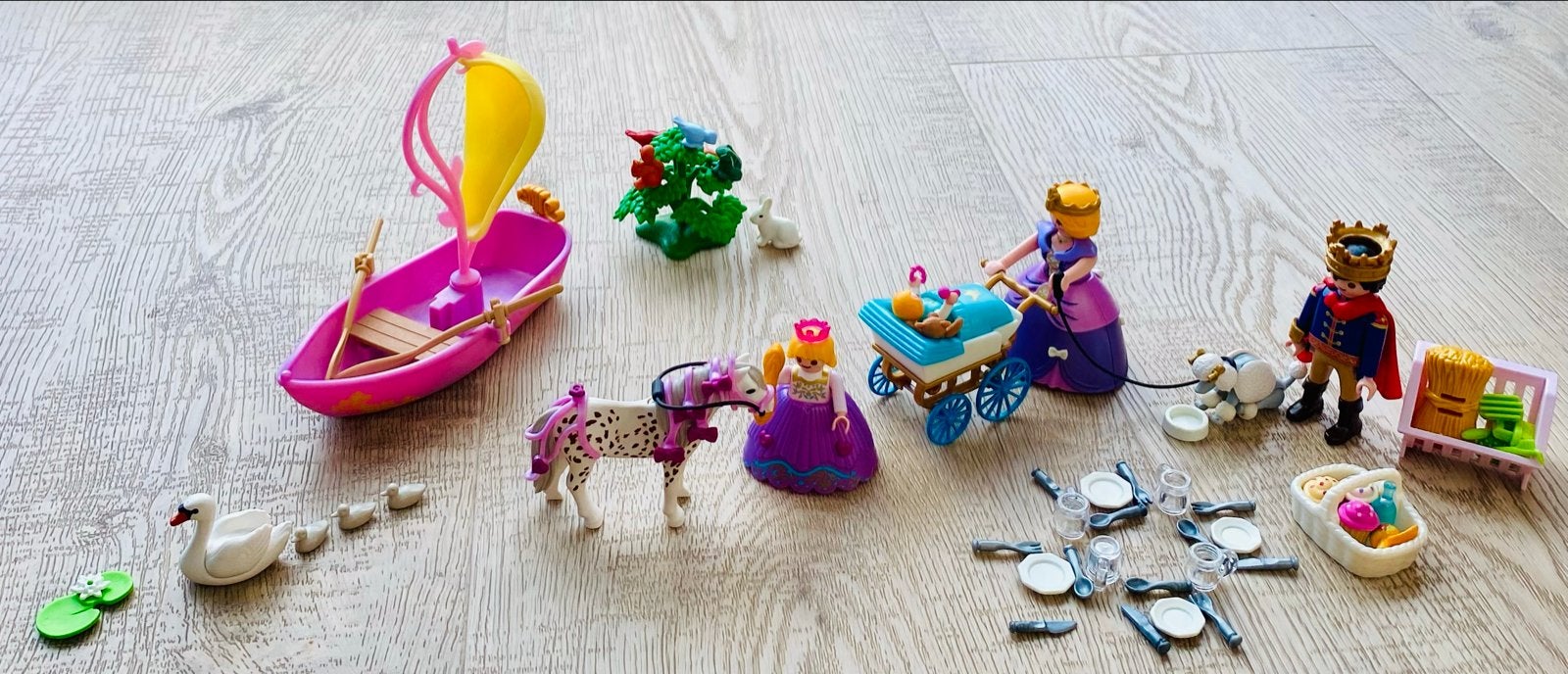 Playmobil Prinsessen en Sprookjes Set met Figuren en Boot, Ophalen, Gebruikt, Complete set, Princess