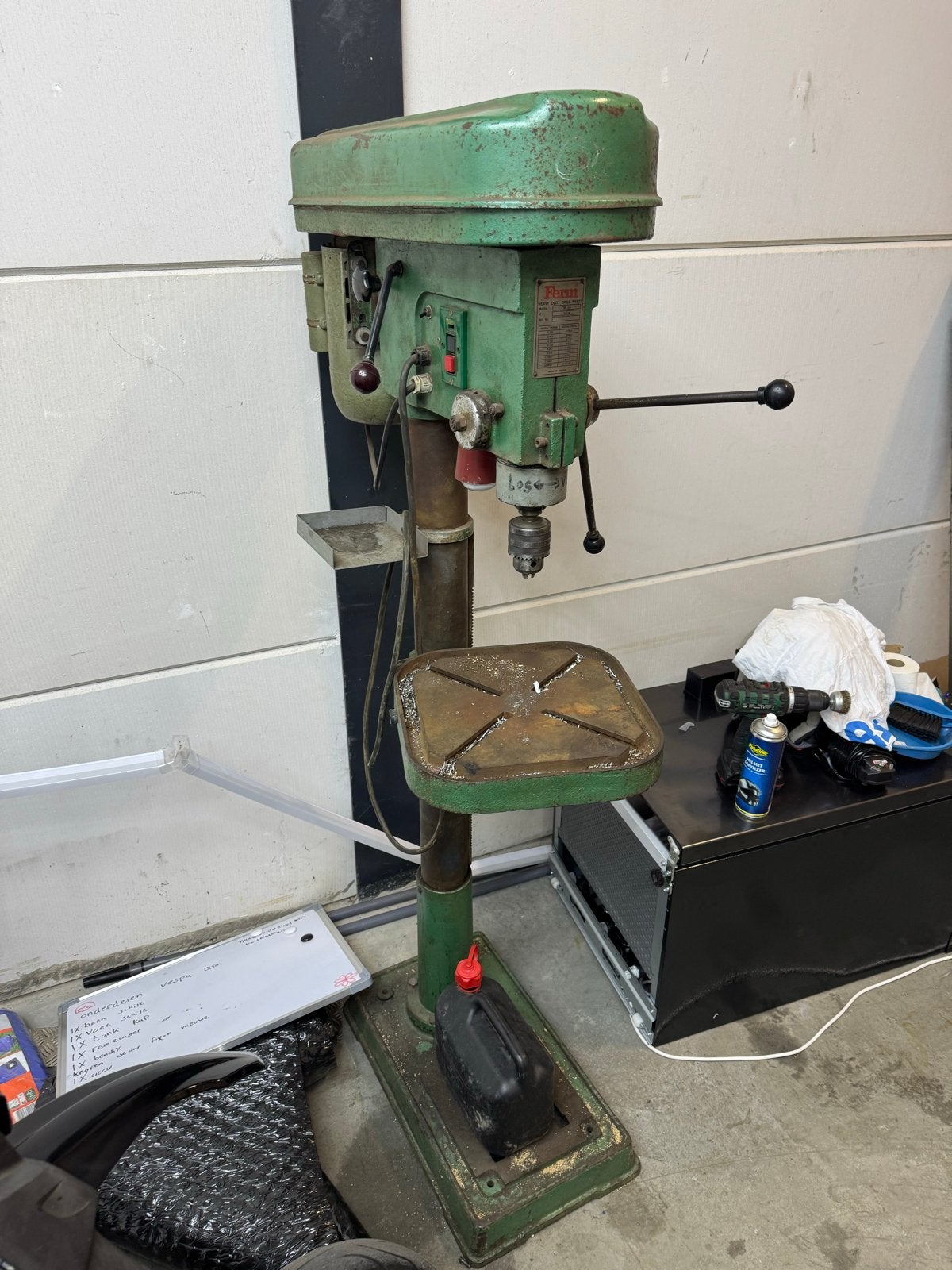 Kolomboormachine 230V - Ferm FM 30, Ophalen of Verzenden, Gebruikt, Kolomboormachine