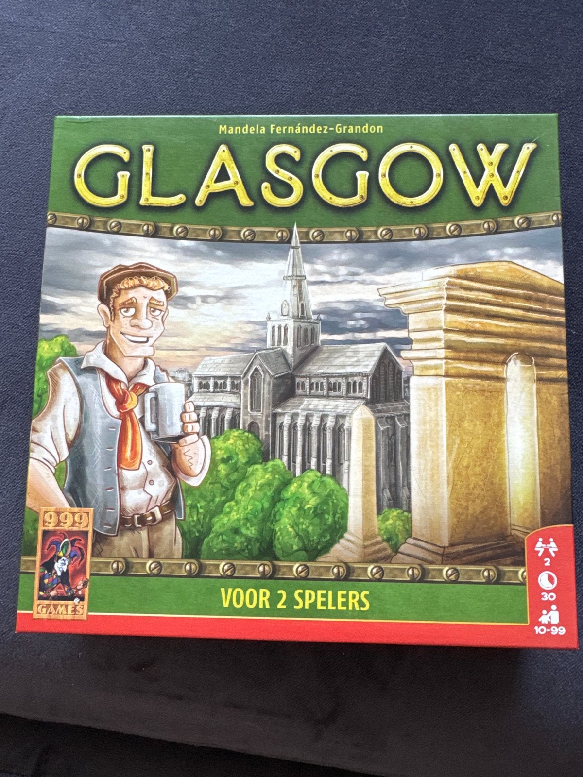 Glasgow: Strategisch bordspel voor 2 spelers (999 Games), Een of twee spelers, Ophalen, Zo goed als nieuw