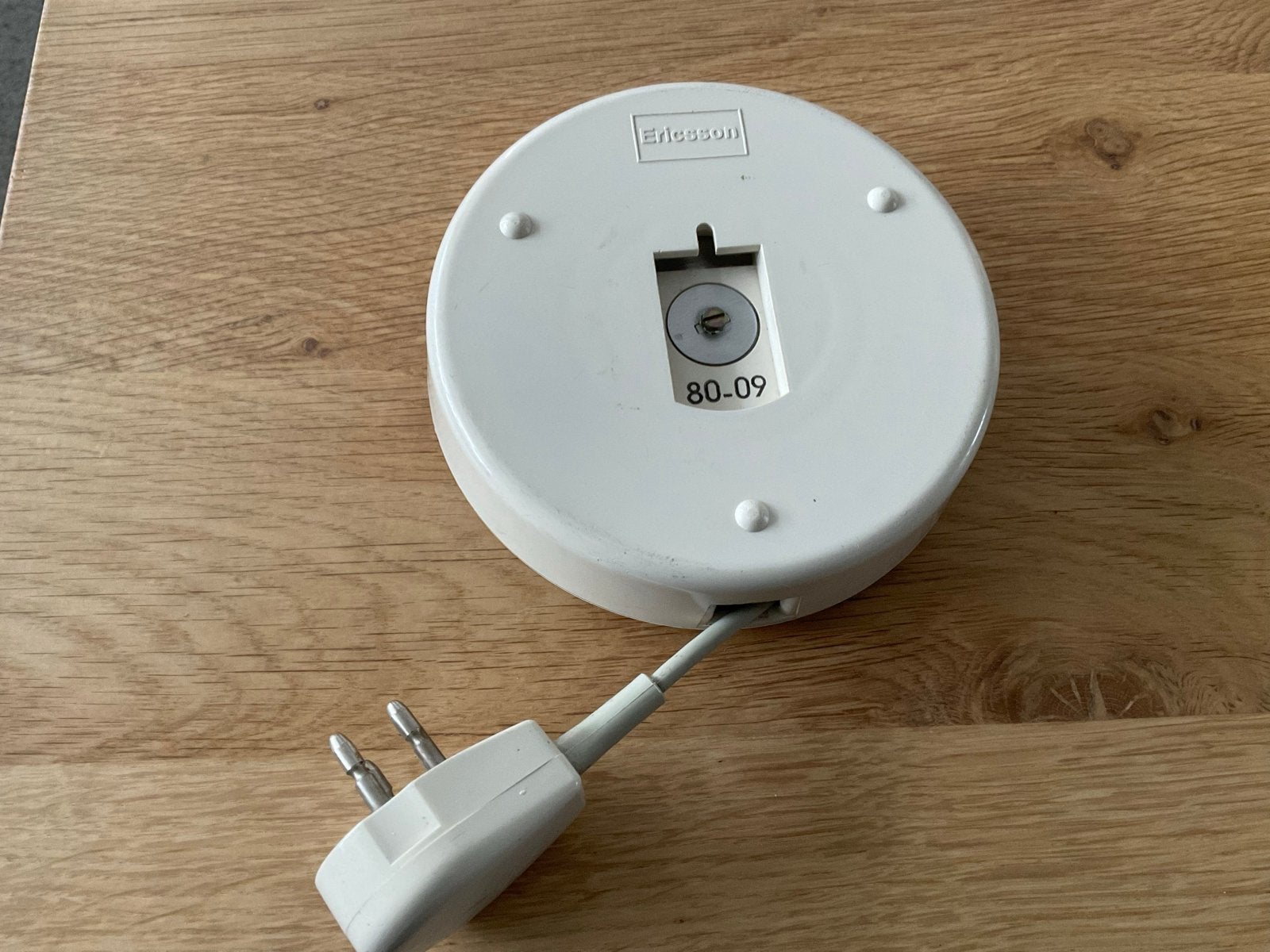 Vintage Ericsson Telefoonsnoer met oprolmechanisme, Ophalen of Verzenden, Gebruikt