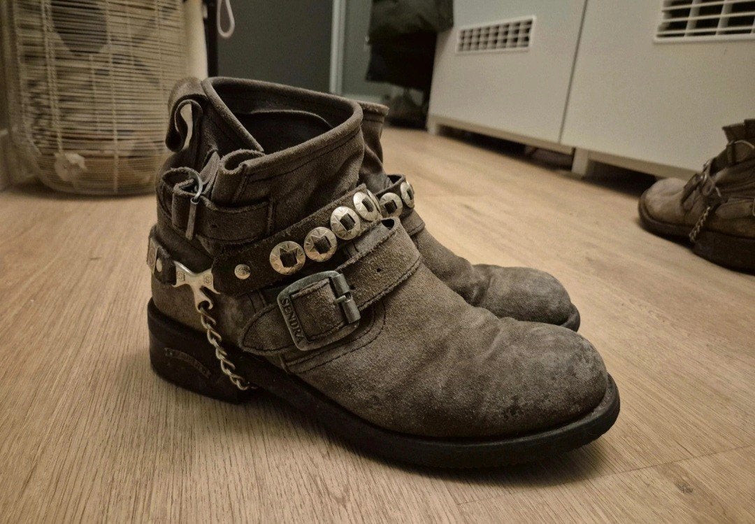 Grijze Sendra laarzen maat 39 - Gedragen maar goed, Sendra, Lage of Enkellaarzen, Ophalen of Verzenden, Grijs