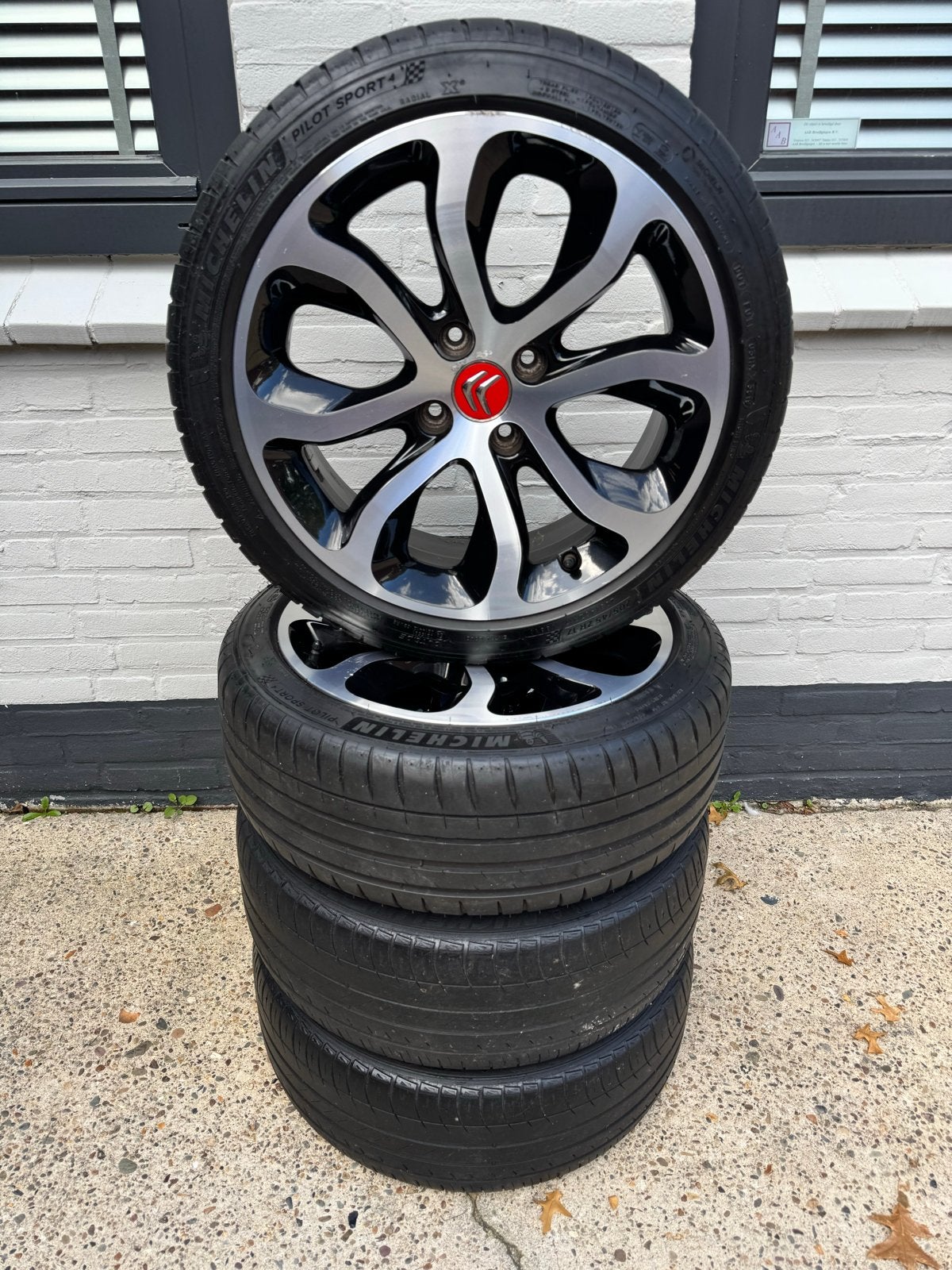 Citroën /Peugeot 17 inch velgen, Michelin Pilot Sport banden, Auto-onderdelen, Gebruikt, Banden en Velgen, 17 inch, Personenwagen