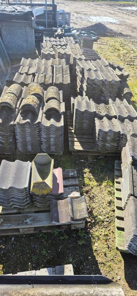 Sneldekkers dakpannen afkomstig van woning, Doe-het-zelf en Verbouw, Dakpannen en Dakbedekking, Gebruikt, Steen of Klei, Ophalen of Verzenden