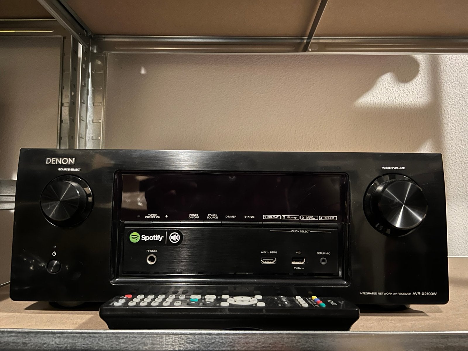 Denon receiver versterker AVR-X2100W, Ophalen of Verzenden, Zo goed als nieuw, 120 watt of meer, Denon