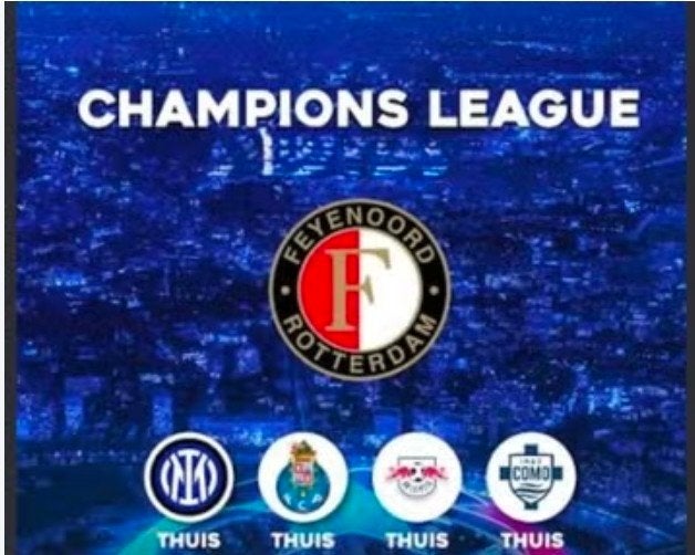 Feyenoord Champions League-passe-partout vakkie U, Eén persoon
