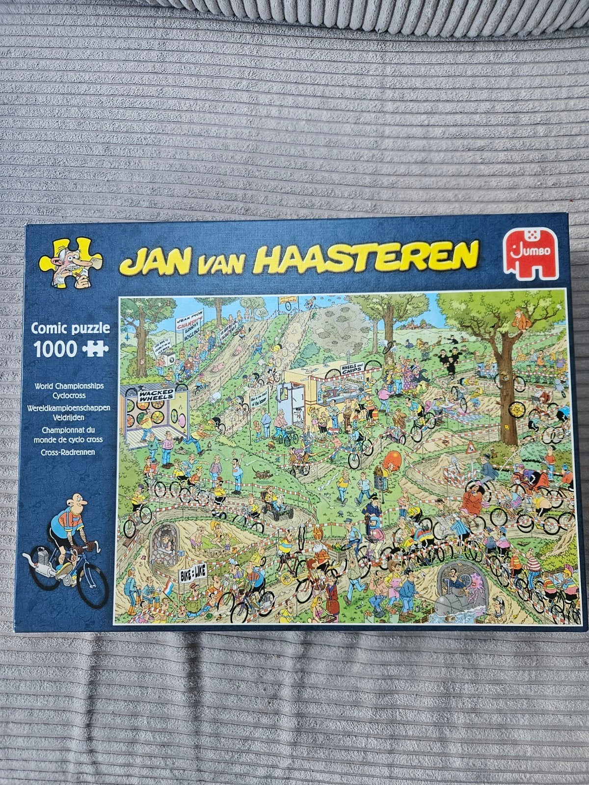 Jan Haasteren Legpuzzel - Wereldkampioenschappen Veldrijd, Ophalen of Verzenden, 500 t/m 1500 stukjes, Gebruikt, Legpuzzel