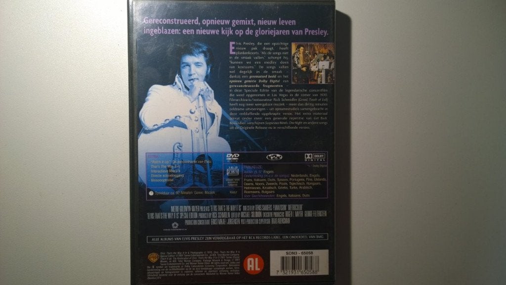Elvis Presley - That's The Way It Is Special Edition (DVD), Alle leeftijden, Ophalen of Verzenden, Zo goed als nieuw, Concert