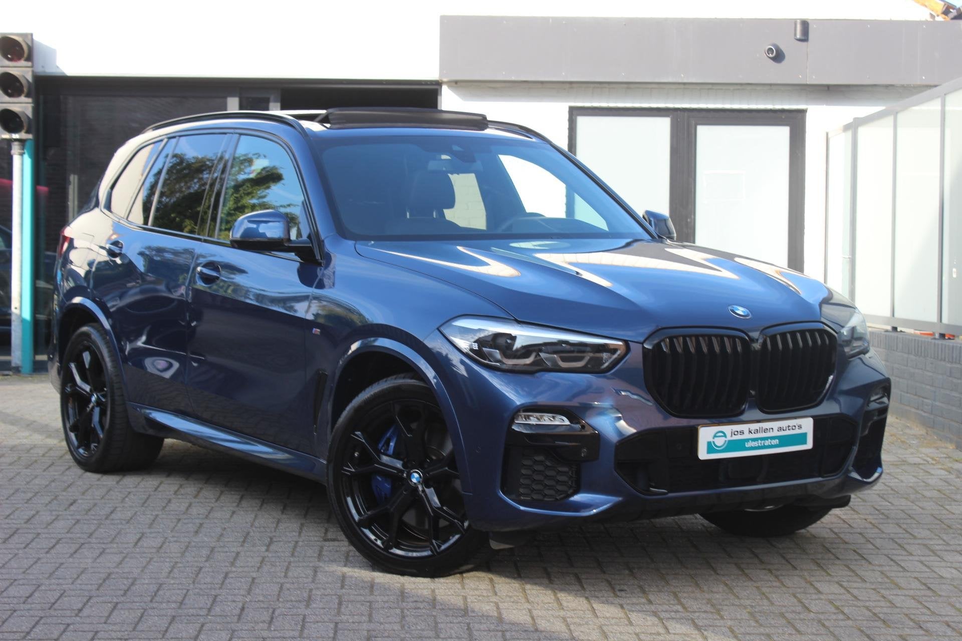 BMW X5 xDrive45e High Executive M-Sport, Panoramadak, Hud, M, Auto's, Gebruikt, 394 pk, Blauw, Vierwielaandrijving