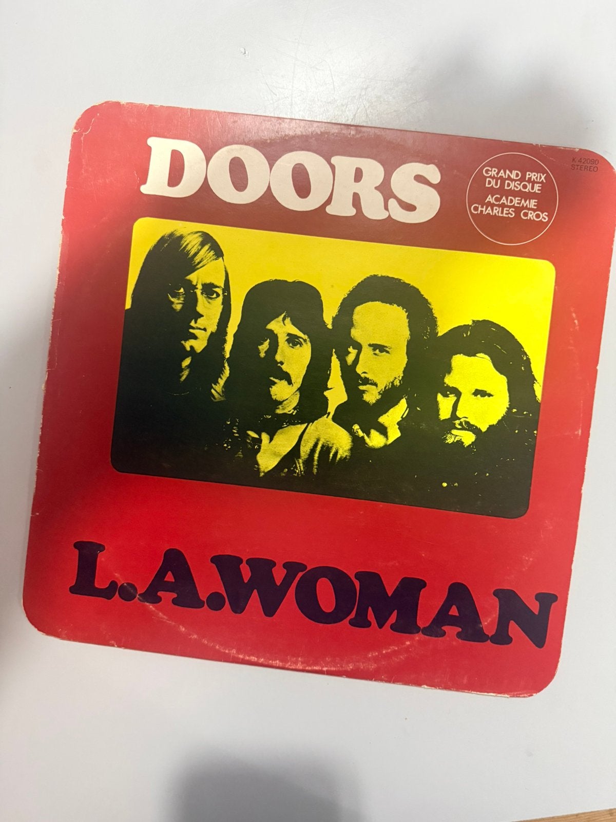 The doors l.a. woman franse persing, Cd's en Dvd's, LP, Gebruikt, Ophalen of Verzenden, 12 inch