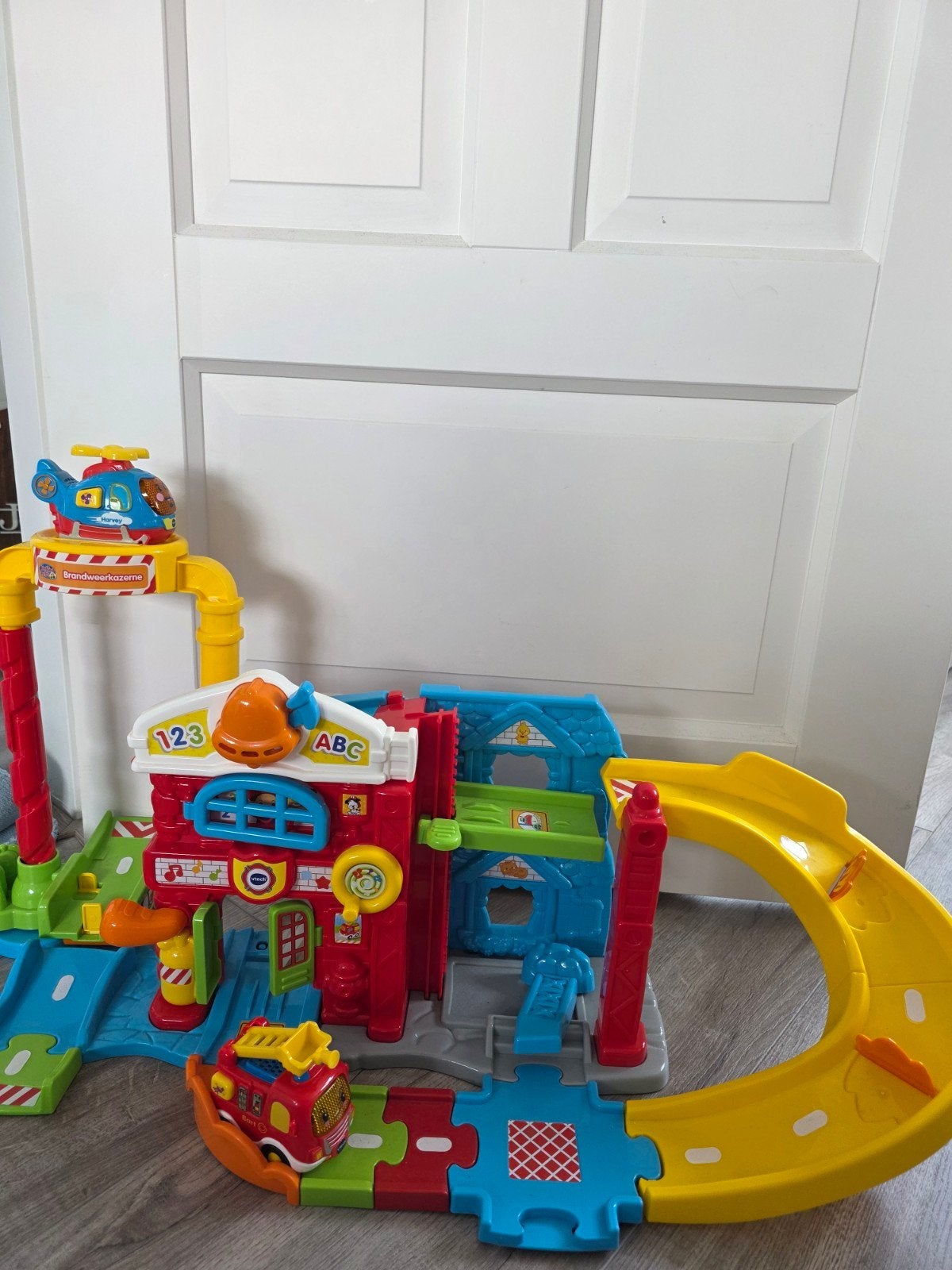 VTech Brandweerkazerne met helikopter en Brandweerauto, Kinderen en Baby's, Speelgoed | Educatief en Creatief, Ophalen of Verzenden