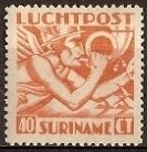 Suriname Luchtpost 16 postfris Indische Druk 1941, Postzegels en Munten, Postzegels | Suriname, Ophalen of Verzenden, Postfris